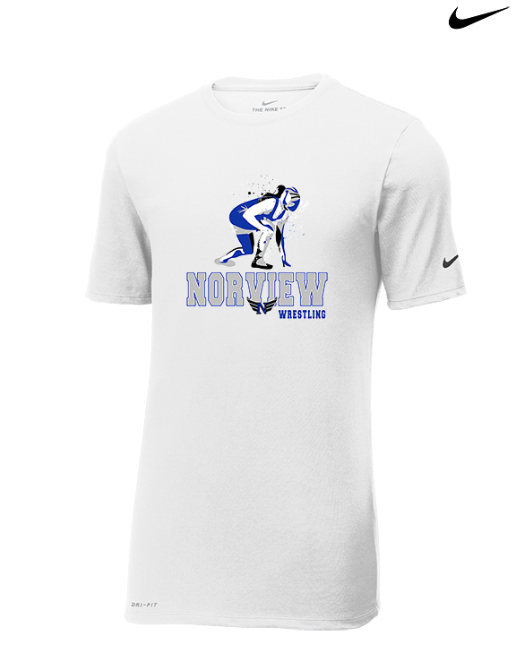 Norview HS Wrestling Wrestling - Mens Nike Cotton Poly Tee