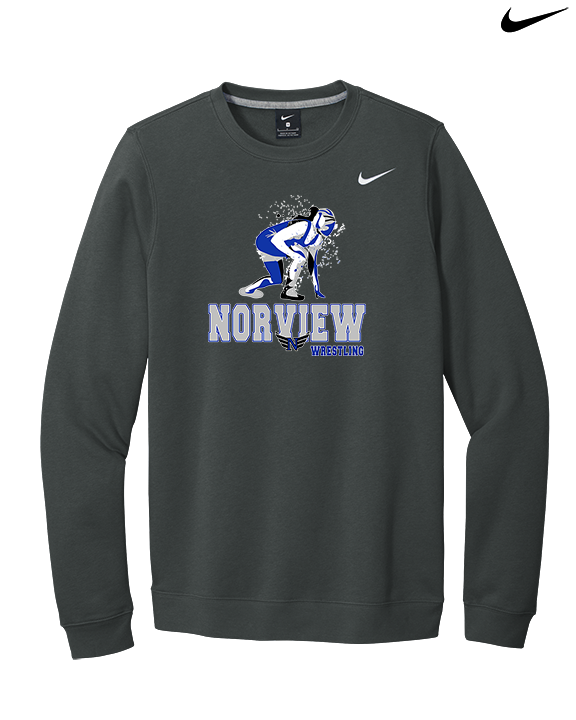 Norview HS Wrestling Wrestling - Mens Nike Crewneck