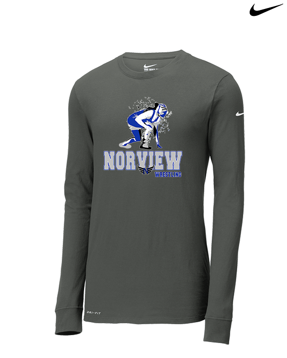 Norview HS Wrestling Wrestling - Mens Nike Longsleeve