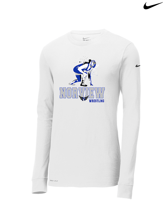 Norview HS Wrestling Wrestling - Mens Nike Longsleeve