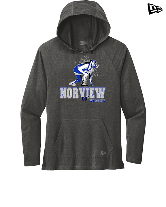 Norview HS Wrestling Wrestling - New Era Tri-Blend Hoodie