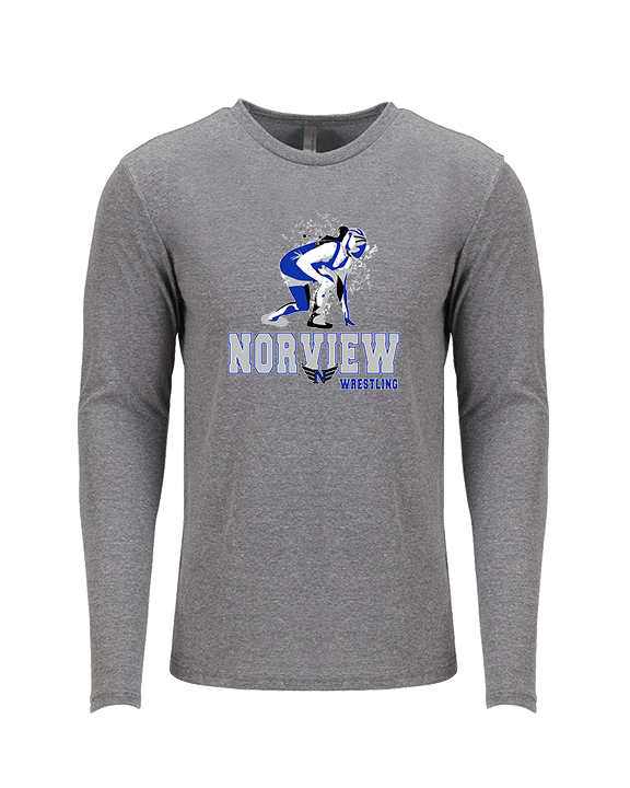 Norview HS Wrestling Wrestling - Tri-Blend Long Sleeve