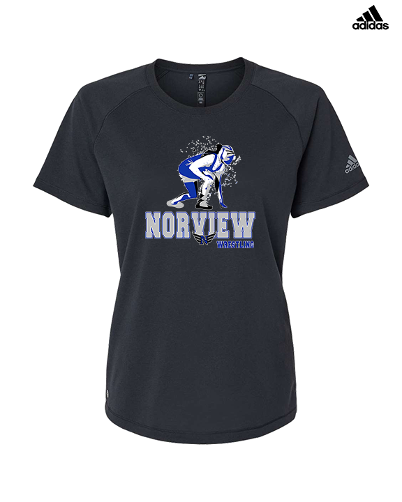 Norview HS Wrestling Wrestling - Womens Adidas Performance Shirt