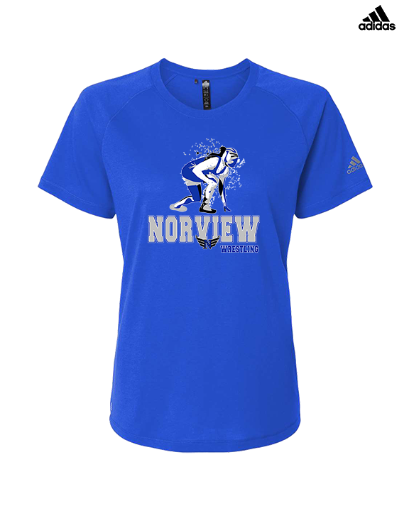 Norview HS Wrestling Wrestling - Womens Adidas Performance Shirt