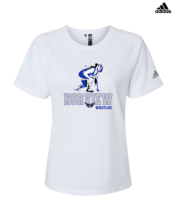Norview HS Wrestling Wrestling - Womens Adidas Performance Shirt