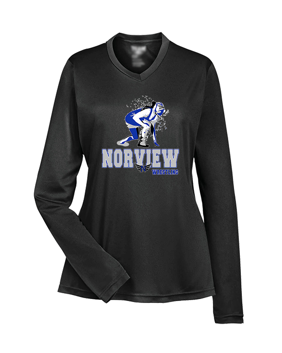 Norview HS Wrestling Wrestling - Womens Performance Longsleeve