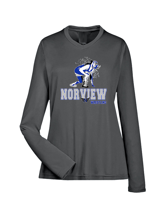 Norview HS Wrestling Wrestling - Womens Performance Longsleeve