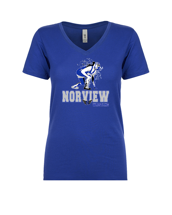 Norview HS Wrestling Wrestling - Womens Vneck