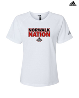 Norwalk Girls Fastpitch Softball Nation - Womens Adidas Performance Shirt