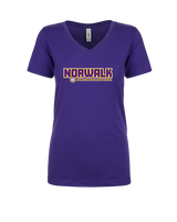 Norwalk HS Softball Bold - Womens Vneck