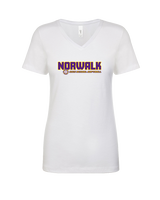 Norwalk HS Softball Bold - Womens Vneck