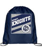 Norway HS Track & Field Square - Drawstring Bag