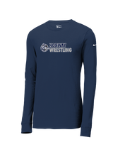 Norway HS Wrestling Basic - Mens Nike Longsleeve