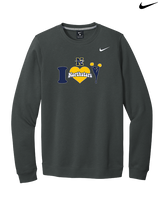 Nottingham HS Cheer I Heart Cheer - Mens Nike Crewneck