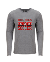 Oak Hills HS Boys Soccer Stamp - Tri-Blend Long Sleeve