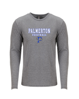 Palmerton HS Football Block - Tri-Blend Long Sleeve