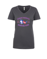 Patriot Football Booster Club Curve - Womens Vneck
