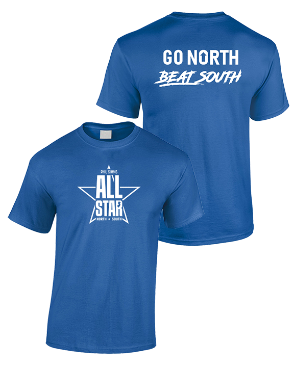 Phil Simms All Star Football North Go North - Cotton T-Shirt