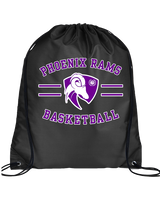 Phoenix Rams Basketball Curve - Drawstring Bag