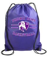 Phoenix Rams Basketball Curve - Drawstring Bag