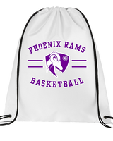 Phoenix Rams Basketball Curve - Drawstring Bag