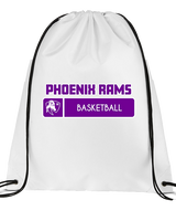 Phoenix Rams Basketball Pennant - Drawstring Bag