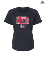 Pittston Area HS Marching Band Color Guard - Womens Adidas Performance Shirt