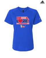 Pittston Area HS Marching Band Color Guard - Womens Adidas Performance Shirt