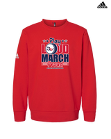 Pittston Area HS Marching Band Play Loud - Mens Adidas Crewneck
