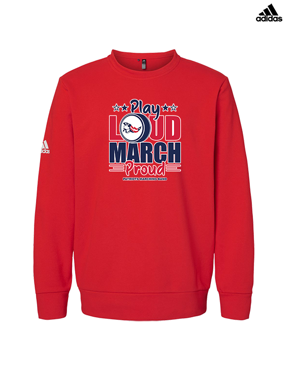 Pittston Area HS Marching Band Play Loud - Mens Adidas Crewneck