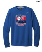 Pittston Area HS Marching Band Play Loud - Mens Nike Crewneck