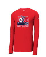 Pittston Area HS Marching Band Play Loud - Mens Nike Longsleeve