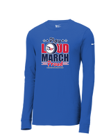 Pittston Area HS Marching Band Play Loud - Mens Nike Longsleeve