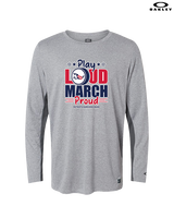 Pittston Area HS Marching Band Play Loud - Mens Oakley Longsleeve