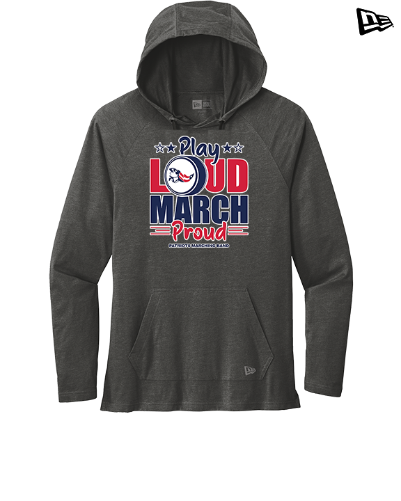 Pittston Area HS Marching Band Play Loud - New Era Tri-Blend Hoodie