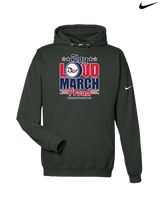 Pittston Area HS Marching Band Play Loud - Nike Club Fleece Hoodie