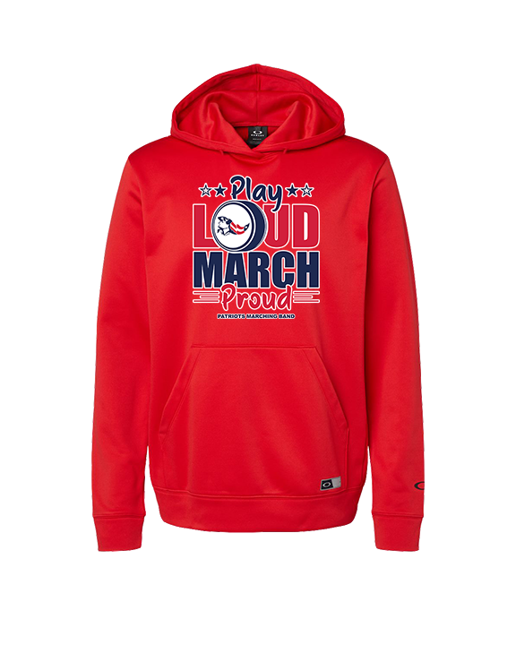 Pittston Area HS Marching Band Play Loud - Oakley Performance Hoodie