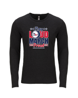 Pittston Area HS Marching Band Play Loud - Tri-Blend Long Sleeve