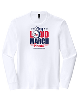 Pittston Area HS Marching Band Play Loud - Tri-Blend Long Sleeve