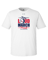 Pittston Area HS Marching Band Play Loud - Under Armour Mens Team Tech T-Shirt
