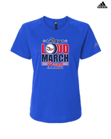 Pittston Area HS Marching Band Play Loud - Womens Adidas Performance Shirt