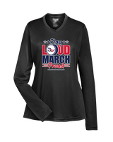 Pittston Area HS Marching Band Play Loud - Womens Performance Longsleeve