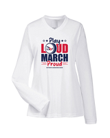 Pittston Area HS Marching Band Play Loud - Womens Performance Longsleeve