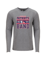 Pittston Area HS Marching Band Stamp - Tri-Blend Long Sleeve