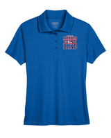Pittston Area HS Marching Band Stamp - Womens Polo