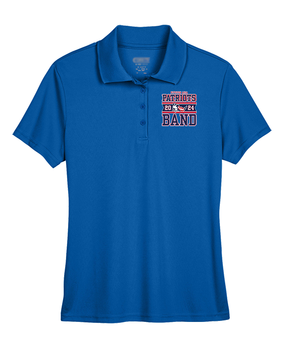 Pittston Area HS Marching Band Stamp - Womens Polo