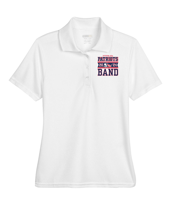 Pittston Area HS Marching Band Stamp - Womens Polo