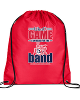 Pittston Area HS Marching Band What Game - Drawstring Bag