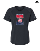 Pittston Area HS Marching Band What Game - Womens Adidas Performance Shirt