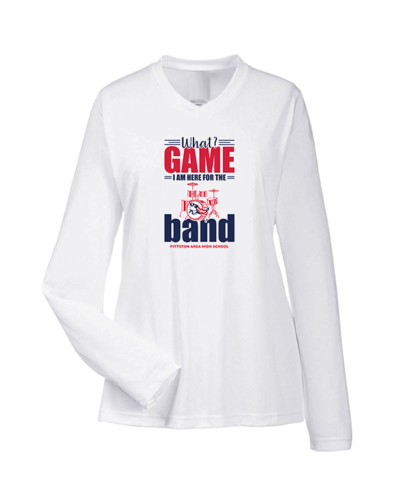 Pittston Area HS Marching Band What Game - Womens Performance Longsleeve